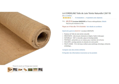 LA CORDELINE SUR AMAZON